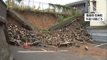 九州北部で記録的な大雨　長崎市では土砂崩れ　地盤の緩みなど土砂災害に警戒続く