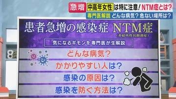 【専門医が解説】「年間2000人以上が死亡」やせ型の中高年女性は特に注意“NTM症”とは　完治が困難・発症しても自覚症状なしの感染症　対策は「水回りをこまめに掃除」