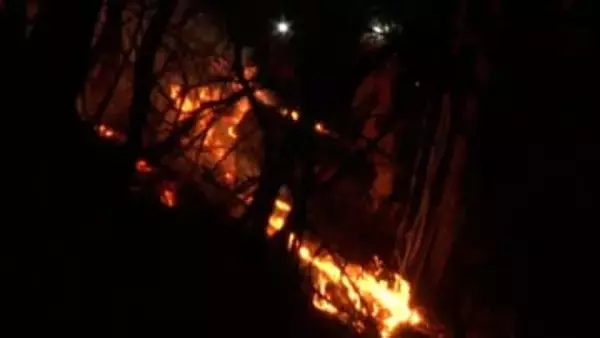 「家の裏の土手が燃えて山に燃え移りそう」林野火災で付近の住宅に避難呼びかけも鎮圧　長野・諏訪市