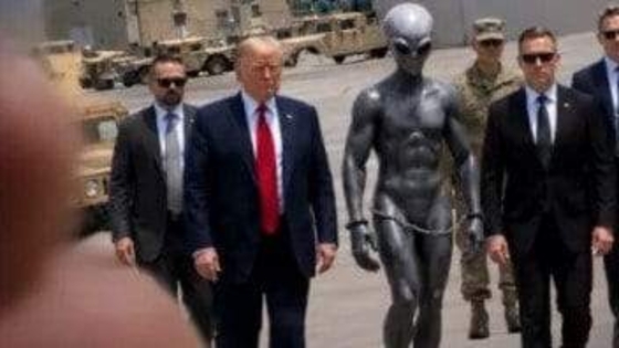 トランプ大統領、宇宙人に助けを求める？