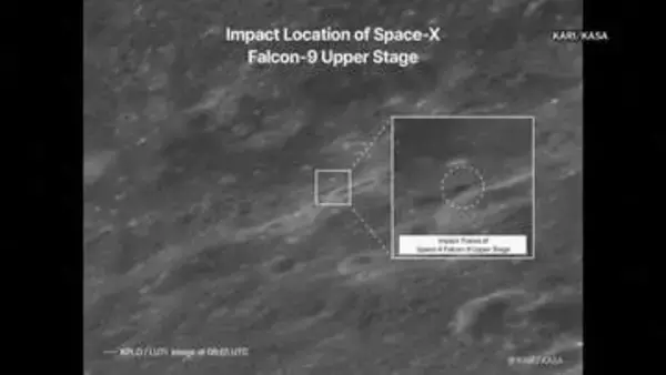 「スペースX」ロケット残骸が月面衝突　韓国宇宙航空庁が画像公開　直径18メートルのクレーター確認