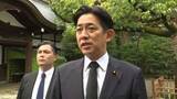 「自民・小林政調会長が靖国神社を参拝　豪雨被害への対応優先で15日の参拝は見合わせ」の画像1
