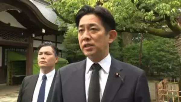 自民・小林政調会長が靖国神社を参拝　豪雨被害への対応優先で15日の参拝は見合わせ