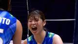 「【速報】山田二千華、山口真季 ミドルブロッカーの活躍で2セット連取 3戦連続ストレートに王手【バレーボールアジア選手権 日本×ベトナム】」の画像1