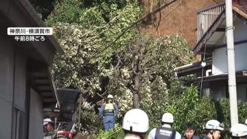 神奈川県で新たに1人の死亡を確認　横須賀市で土砂崩れ被害の70代夫婦の夫が死亡　台風25号の影響で千葉・神奈川で7人死亡・5人安否不明