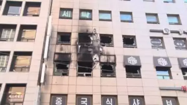 「外国人10人負傷のカプセルホテル火災　重体の50代日本人女性死亡　スプリンクラー設置義務の対象外　韓国・ソウル」の画像