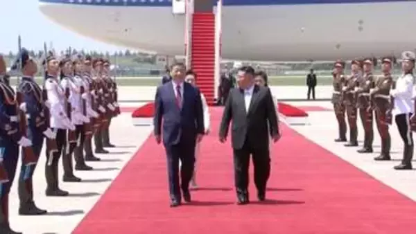 北朝鮮訪問中の中国・習近平国家主席が金正恩総書記と会談　中朝関係、朝鮮半島情勢など意見交換か