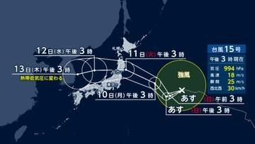 【台風情報】“ノロノロ台風”13号で沖縄は暴風続く　男性転倒など少なくとも5人けが　お盆休みは15号が東北接近か