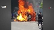 道路脇の車が突然炎上　街中に絶え間なく響く爆発音　積み荷のライターが次々と爆発　車全焼もけが人なし　トルコ