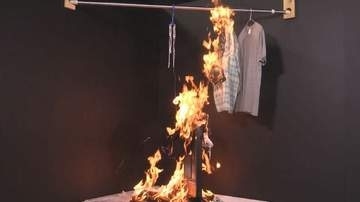 北区小学校火災で女性教師「電気ストーブ近くで洗濯物を乾かしていた」　NITEはストーブ近くに干さないよう繰り返し注意喚起