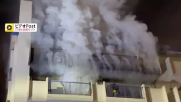ベランダから激しく吹き出す白煙…マンション8階の一室から出火　ケガ人なし　火元はコンセント付近とみられ詳しい原因を調査　千葉市
