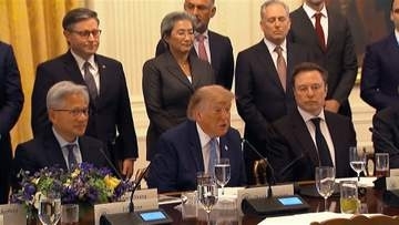 “AI合意文書”「道徳的に拘束力ある」　トランプ大統領や関連企業トップら署名　“暴走”防ぐ管理体制の導入など自主的な対策