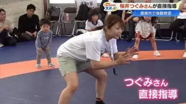 金メダリスト、地元に帰る。レスリング・桜井つぐみさんが引退後、初の体験教室で奮闘【高知】