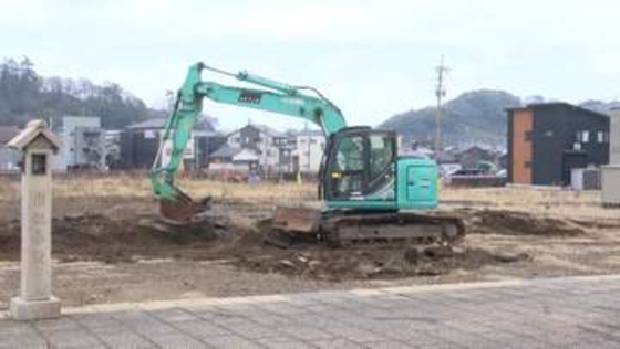 輪島の朝市エリアで復興工事開始　能登半島地震直後の火災で住宅など240棟焼失　広場や商業施設、公営住宅を整備へ