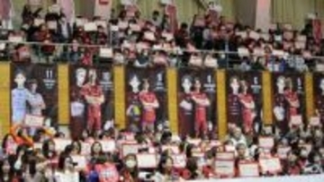 【バレーSVリーグ】ヴォレアス北海道 最終戦セレモニーで「GO！GO！ヴォレアス」大合唱　張育陞らチームを去る選手たちがファンに感謝