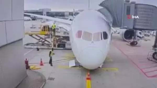 【映像】ルフトハンザ機の前脚が突然破損、乗務員ら数人負傷　機体が地面にたたきつけられる　原因調査