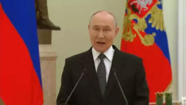 プーチン氏、戦略的核戦力強化「優先」　ウクライナ侵攻4年　攻撃やまず