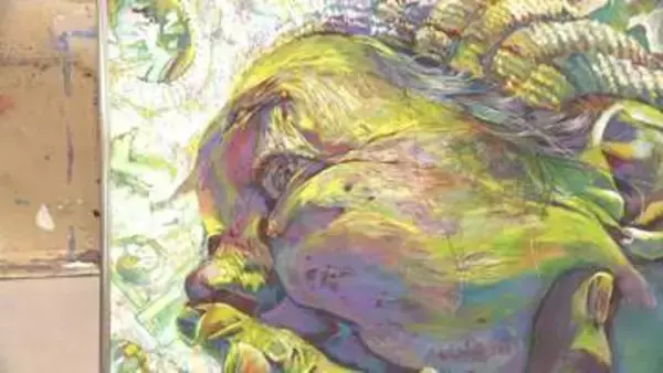 「吸い込まれそうなほどパワフルな存在」　祖母への思いを込めた一枚が全国高校総合文化祭へ　秋田市の高校生がつかんだ舞台