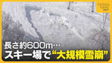 「スキー場で“全層雪崩”か…長さ600mに及ぶ大規模雪崩で親子含む4人ケガ　専門家が注意呼びかけ「条件揃っている場所には近づかない」」の画像1