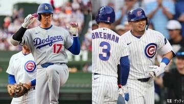 大谷翔平と鈴木誠也の“侍対決”　誠也19号ツーラン、大谷は2安打　カブスが打ち合い制す