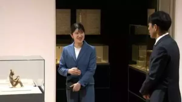 愛子さま「時を経て見せていただけてありがたいです」国宝の土偶鑑賞　26年前に陛下も鑑賞　青森・八戸市
