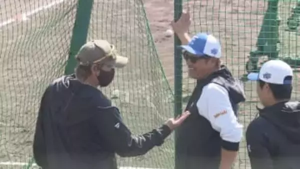 【ファイターズ】”お世辞抜きにして若手選手のポテンシャル高い”元中日の大砲 山崎武司臨時コーチが選手たちを熱血指導
