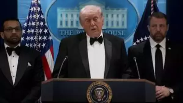 容疑者は複数の武器を所持　トランプ大統領が記者会見　ホワイトハウス記者会晩さん会で発砲