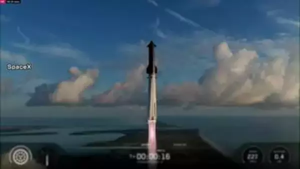 大型宇宙船「スターシップ」　初めて地球周回軌道への投入に成功　予定より早く飛行終え太平洋に着水