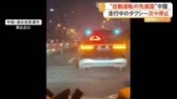 中国で自動運転タクシーが次々と突然停止　道路ふさぎ、長時間閉じ込められる乗客も　安全性に懸念広がる
