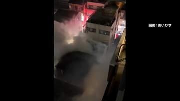 「火の手と煙が見える」男性2人を病院搬送　東京・江東区