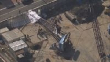 杭打ち機が倒れ作業員1人が骨折　業務上過失致傷も視野　滋賀・大津市