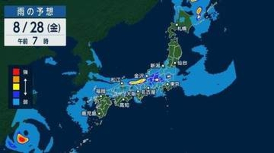 夏休み終盤のお天気どうなる　秋雨前線が「雨雲製造ライン」となり日本海側を中心に大雨のおそれ