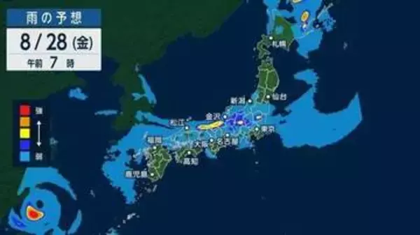 夏休み終盤のお天気どうなる　秋雨前線が「雨雲製造ライン」となり日本海側を中心に大雨のおそれ