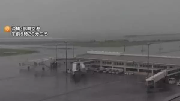 台風9号交通機関にも影響　沖縄発着中心に120便超欠航