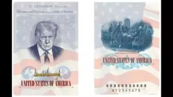 トランプ大統領の肖像入りパスポート発行へ　アメリカ国務省「建国250周年記念の特別デザイン」