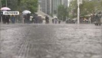 都心で今年一の大雨　朝から大荒れヒエヒエで屋内スポットにぎわう　神奈川で土砂崩れ　歩道通行止めに