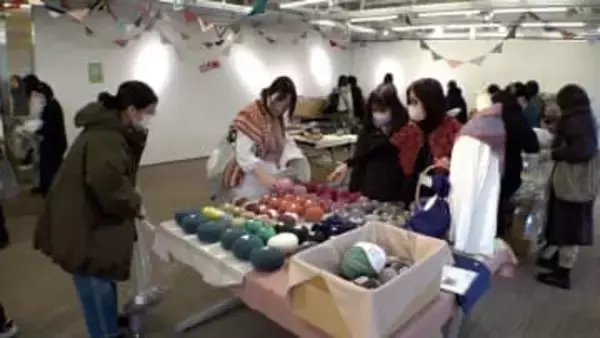 なぜ人気？“編み物”セールに行列…物価高で毛糸も値上がり傾向も「子供用はモチベーションあがる」「デジタルデトックスできる」