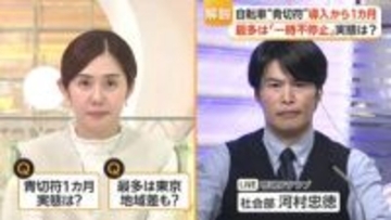 青切符の交付は全国2147件　全体の4割が“一時不停止”　都道府県別で多いのは東京、次に大阪　秋田や長崎など0件で地域差も