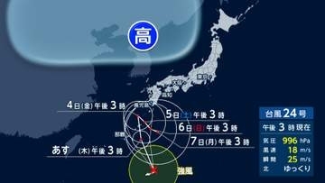 “迷走”台風24号　4日以降も停滞で秋雨前線を刺激　離れた場所でも全国的に“警報級大雨”
