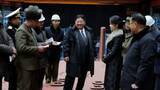 「金正恩総書記が8700t級原子力潜水艦を視察…“建造中”船体の写真公開　北朝鮮メディア　「国防5カ年計画」最後の年で開発急いでいるか」の画像1