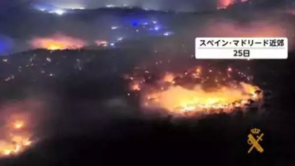 ヨーロッパ各地で山火事　フランス・ボルドーに火が迫る「火災は制御不能」　スペインでも一部の州で国家非常事態宣言