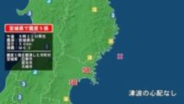 【宮城県で震度5弱】JR一部区間で運転見あわせ　マグニチュード6.3　津波の心配なし