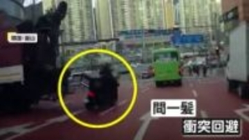 無人トラックが“暴走” 運転手が必死で追いかけるもなすすべなし…3台巻き込む事故に　韓国・釜山