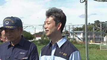 千葉県・熊谷知事が浸水被害受けた大網白里市を視察　「より一層、整備を加速」　令和8年8月千葉豪雨