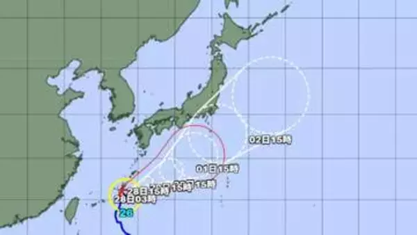 【台風情報】台風26号の進路予想　28日にかけて非常に強い勢力で沖縄地方に接近する見込み　高波に警戒　強風、土砂災害、低い土地の浸水、河川の増水に注意・警戒