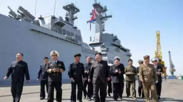 北朝鮮が新型駆逐艦から戦略巡航ミサイルなど5発を試験発射　金総書記が現地で視察「核抑止力の拡大・強化が最重要」