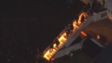 ベネズエラのマドゥロ大統領が移送先のニューヨークに到着