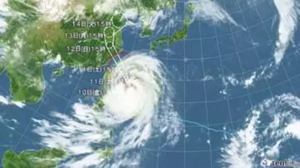 【台風情報】大型で非常に強い台風9号の今後の進路予想　あす11日午前には沖縄の先島諸島に最接近へ　最大瞬間風速60メートルの予報も　一部の住家が倒壊するおそれもある猛烈な風が吹く見込み　厳重に警戒を