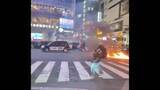 「渋谷スクランブル交差点で“ガソリン”のような液体をまき放火か　「火をつけた」と出頭した50代の男を逮捕」の画像1