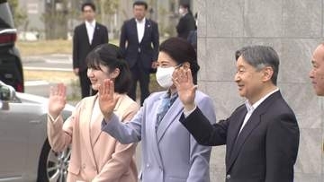 満開の桜並木感慨深く　天皇ご一家福島訪問 「これからも被災地に心を寄せ続けていきたい」